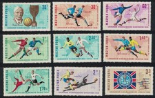 Hungary World Cup Football Championship 2nd issue 9v 1966 MNH SG#2194-2202
