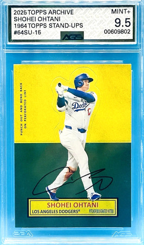 2025-26 Topps Archives SHOHEI OHTANI 1964 Stand-Up AGS 9.5 LA DODGERS #64SU-15