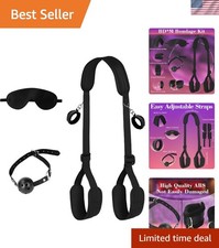 Enhanced Pleasure: Complete BDSM Restraints Kit with Comfort  Versatility