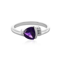 Cavill Amethyst Ring 1,02Ct Sterling Silber Platiniert Zirkon Damenring-