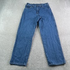 Dickies Jeans Mens 32x30 Blue Relaxed Straight Leg Cotton Denim Workwear Skater