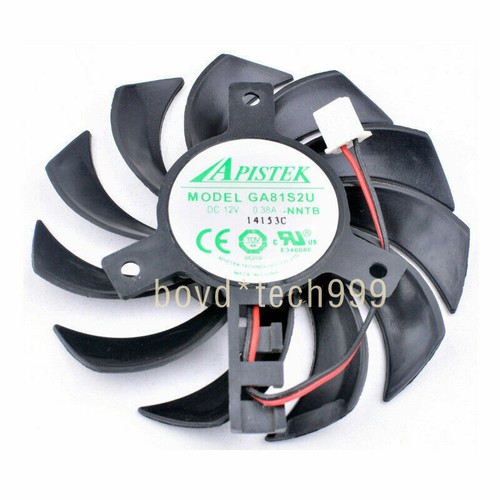graphics card fan GA81S2U-NNTB EVEA Onda APISTEK 0.38A 75mm M3676 QL kc1 DC12V - Afbeelding 2 van 4