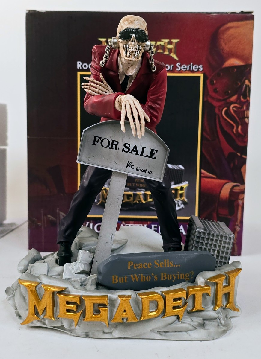メガデス フィギュア　megadeth ROCK Vic Rattlehead Megadeth 'Peace Sells' Vic Rattlehead KnuckleBonz Statue