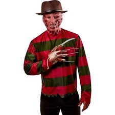 A Nightmare on Elm Street Freddy Krueger Costume for Adults - Men's 2-Piece Set