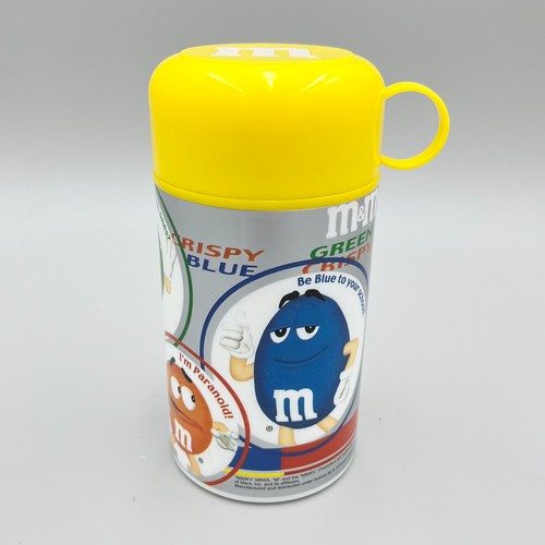 Termo Fiambrera Amarilla M&M's con Tapa y Taza 11.5oz Vintage 2002 M&M - Imagen 7 de 12