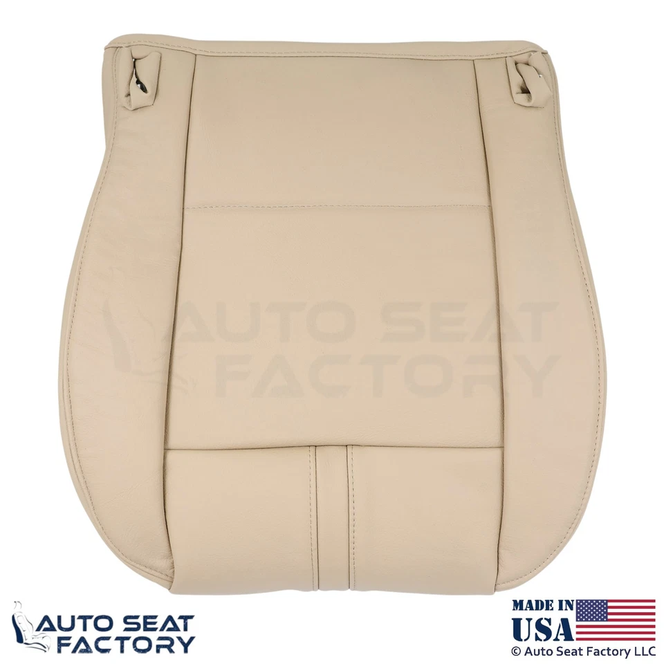 Cubiertas de repuesto inferiores delanteras de cuero genuino beige arena para BMW X3 2003-2010 Foto 2 de 4