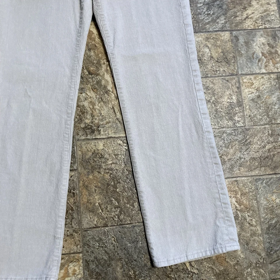 Volcom Corduroy Kinkade Pants Size 30x30 White Classic Straight Leg Cotton - Image 4 of 4