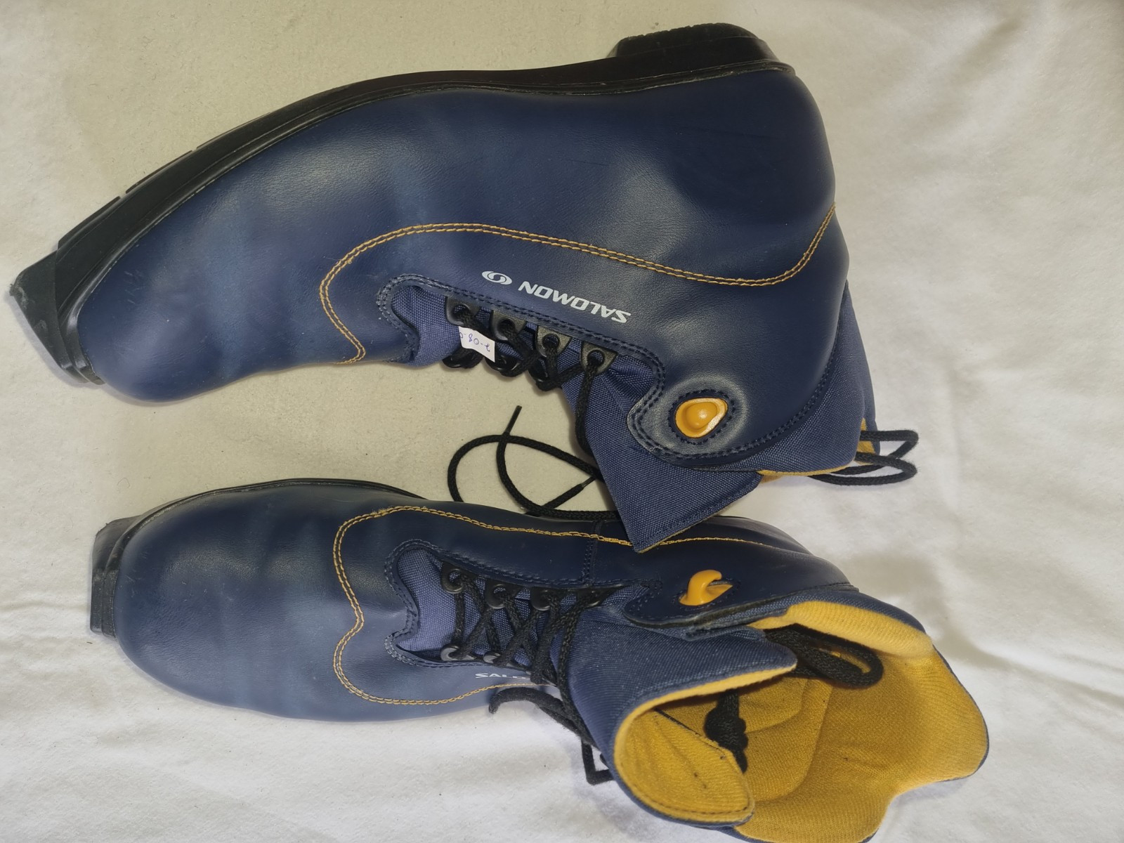 Salomon scarpe da sci di fondo scarpe da sci country numero 47 vintage SNS PROFILO ATTACCO