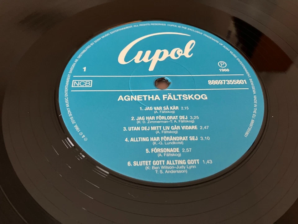 AGNETHA FÄLTSKOG Agnetha Fältskog LP Vinyl Reissue 2016 RECORD STORE DAY ABBA - Image 3 of 4