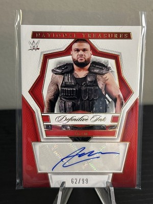 2024 Panini National Treasures WWE #DK-AKM Akam Definitive Ink #/99