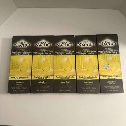 5 Pack Tio Nacho Shampoo Younger Looking Revitalizes Hair 14 oz Royal Jelly