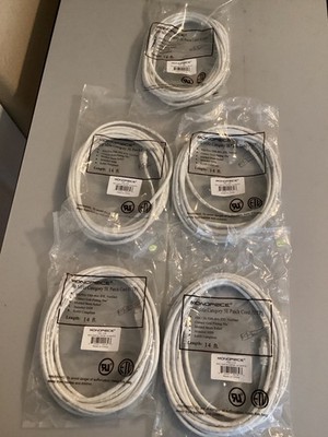 (5) MONOPRICE LOT OF FIVE 14 ft. 350 MHz  5E Patch Cord (UTP)  NEW IN PACKING