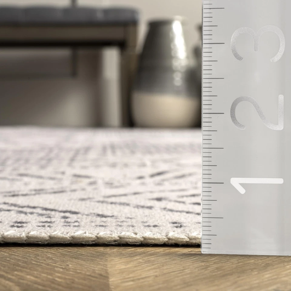 2'6" x 8' Machine Washable Stain-Resistant Area Rug with Non Slip Backing, Lo... - Image 2 of 4