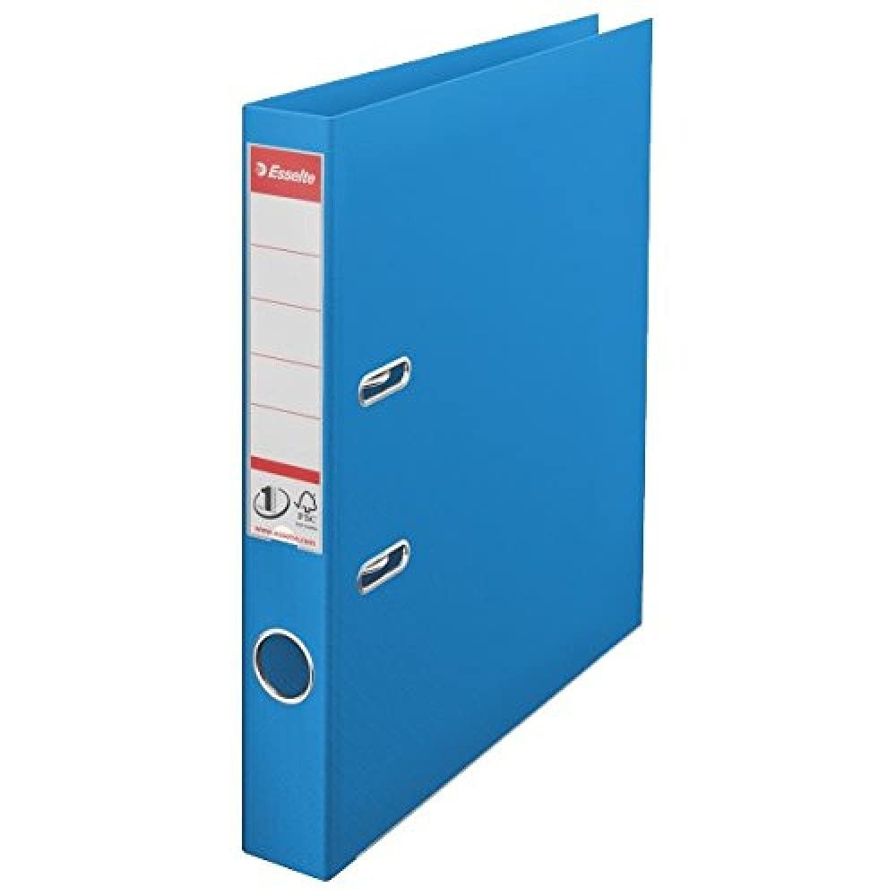 Esselte DIN A4 Folder, Blue, 52 mm Spine Width, Plastic, Vivida Series, 1 Pack