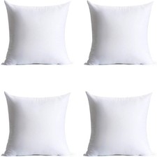 18 x 18 inches Pillow Inserts Set of 4 Hypoallergenic Brushed Microfiber Liner