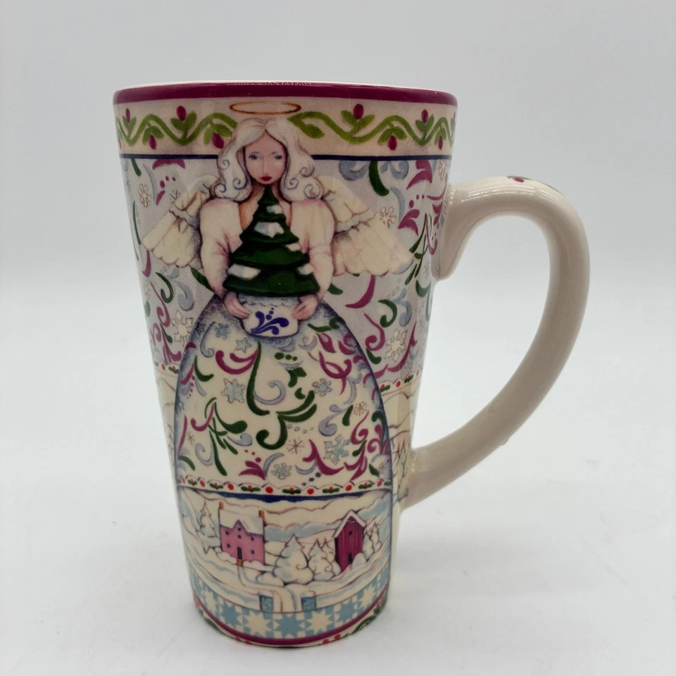 Jim Shore Holiday Angels - Taza de café certificada internacional Four Seasons 16 oz Foto 2 de 4