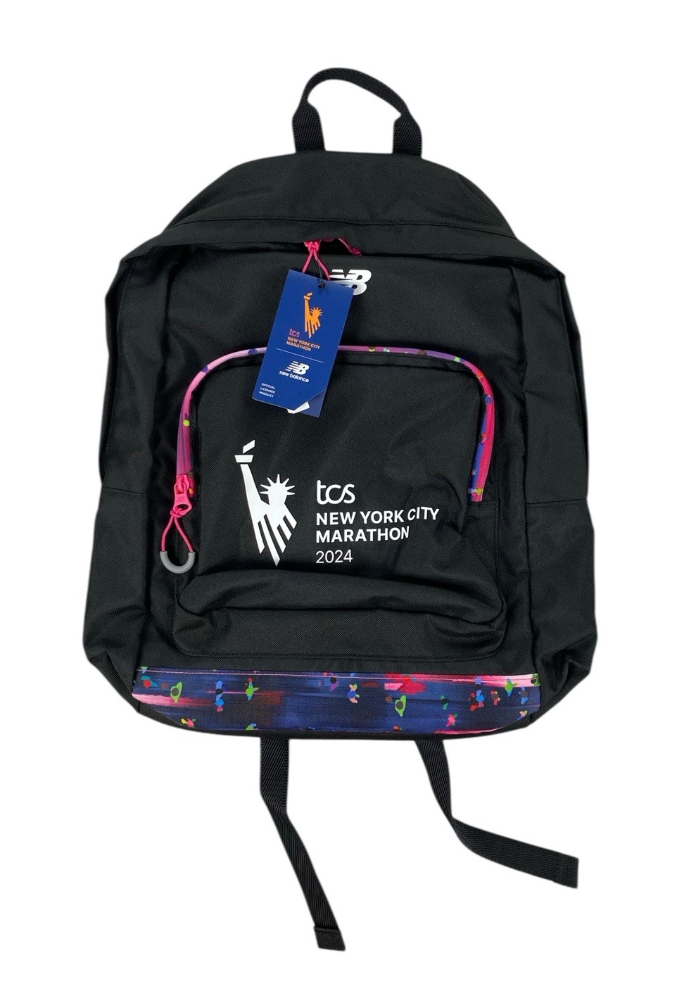 NEW New Balance 2024 New York City Marathon Shoulder Backpack Black Pink 18x14 5890₽