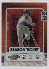 2021 Panini Contenders Season Ticket Optic Red Wave Prizm Buster Posey #34 2qw