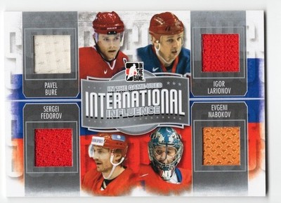 2013-14 ITG Used International Influence #II-02 Bure Fedorov Larionov Nabokov