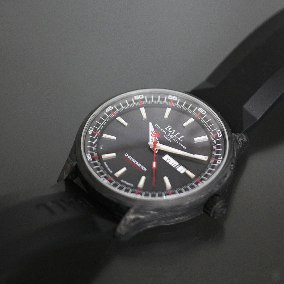 Мужские автоматические часы Ball Watch Engineer II Volcano NM3060C-PCJ-GY черный циферблат - Изображение 3 из 4