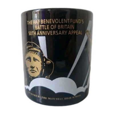 RAF Battle of Britain 50th Anniversary Tasse 1990 Coloroll England Gedenkmünze