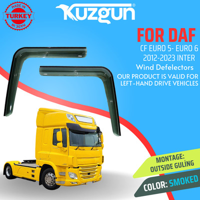 STRONG WİND DEFLECTORS TRUCKS FOR  DAF CF EURO5-EURO6 2012-2023 INTER