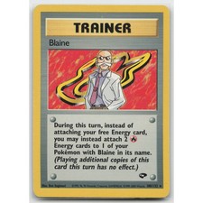 Blaine Unlimited Gym Challenge 100/132 R HP Pokemon on eBay