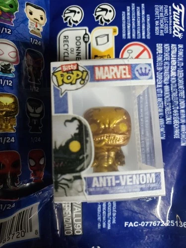 Funko Bitty Pop | Spider-man | Anti-Venom (Gold) 1/24 Chase