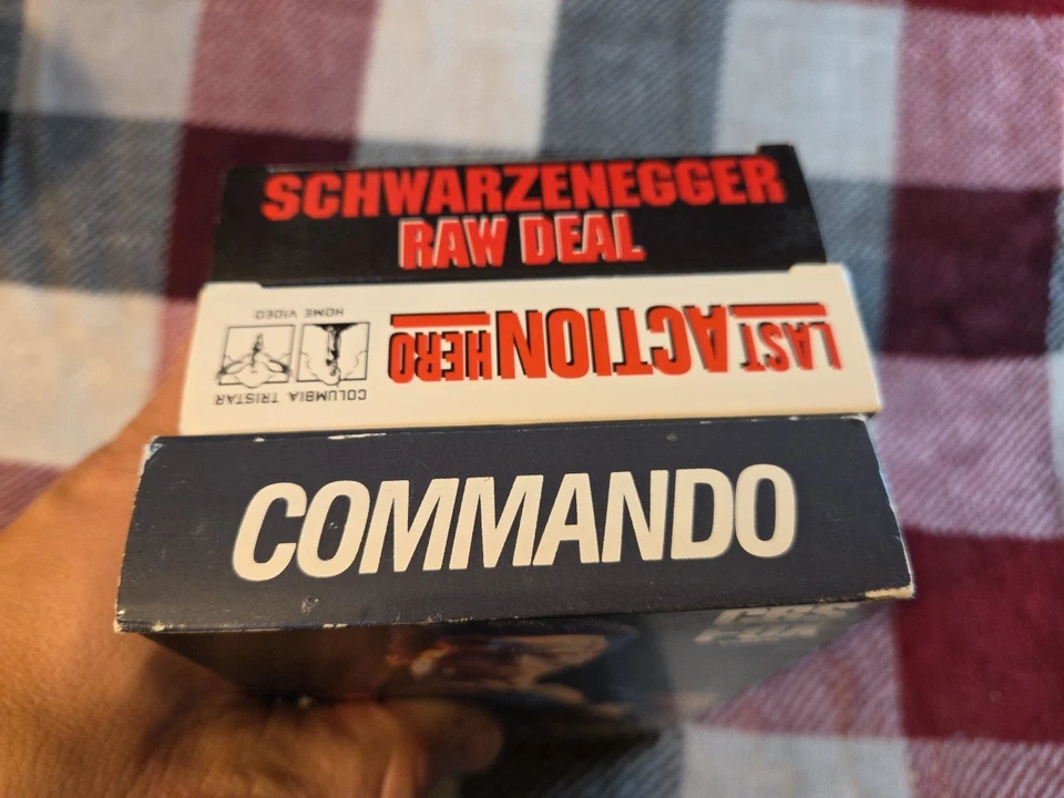 3 Vhs Lot Schwarzenegger- Raw Deal, Commando(cbs Fox), Last Action Hero, Free Sh - Image 4 of 4