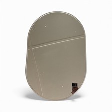 Frameless Oval Mirror Bathroom Vanity Wall Mirrors w/ Beveled Edge 20x28/24x32in