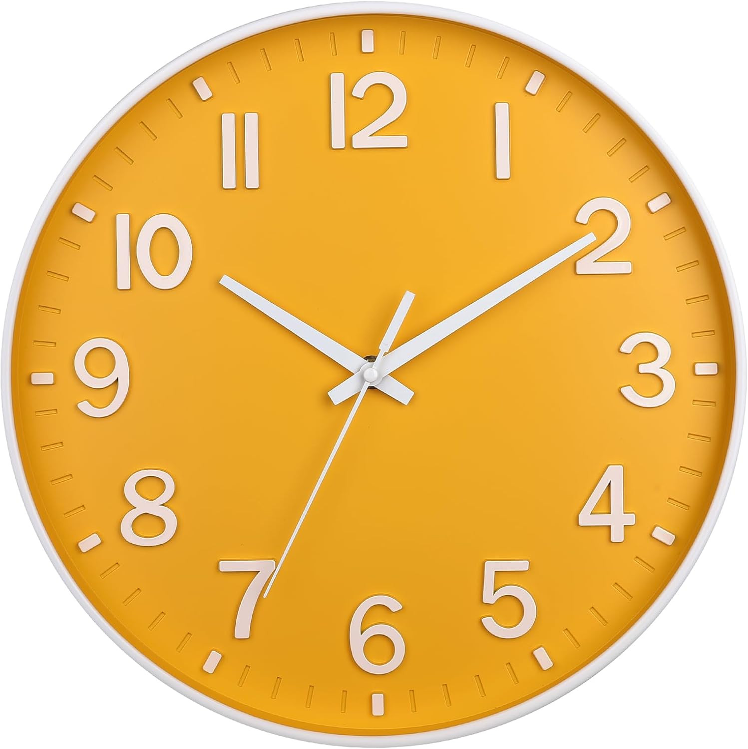 Battery Operated,12 Inch Silent Non Ticking Modern Wall Cloc