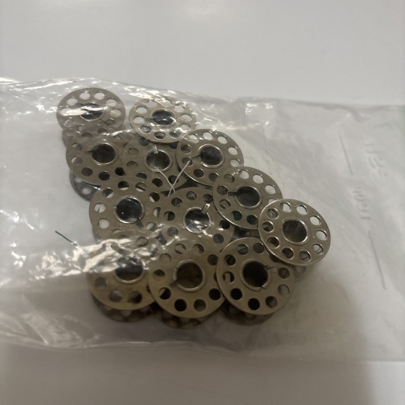 Sewing Machine Bobbins Lot of  12 Metal bobbins