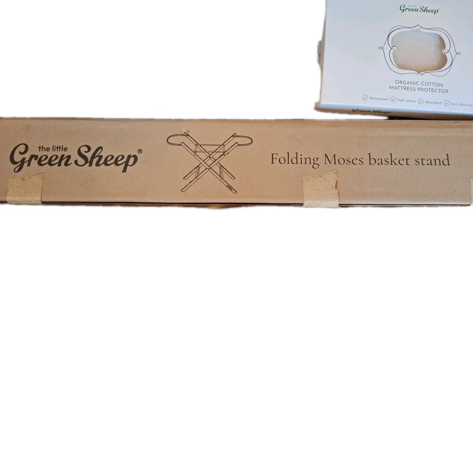 The Little Green Sheep Wooden Moses Basket Bundle Brand New All In Packaging - Image 2 of 4