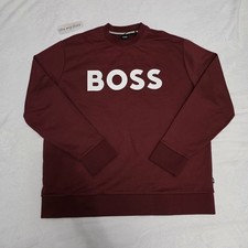 Hugo Boss Boss Soleri Cotton Maroon Crewneck Sweatshirt Men's Sz 3XL NWT