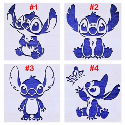 Cute Alien Character Stencil - Space Decor 10 Mil Mylar Template