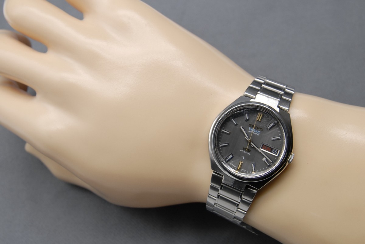 Vintage OH [N MINT] KING SEIKO Vanac Special 5246-6041 34mm Black