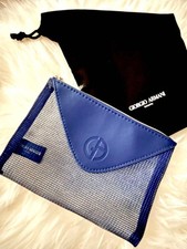 GIORGIO ARMANI marsupio blu carino donna borsa a mano borsetta manico dal Giappone