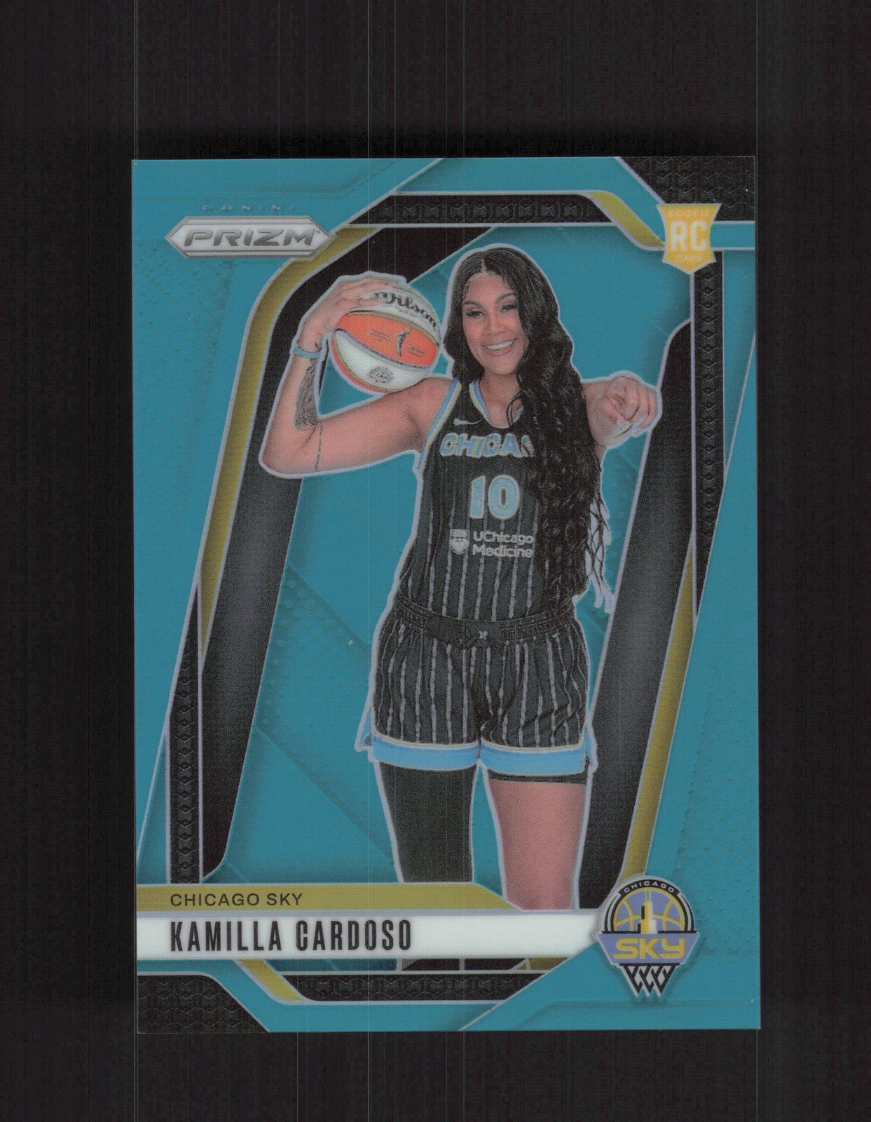 2024 Panini Prizm WNBA #149 Kamilla Cardoso Teal Prizms #/49