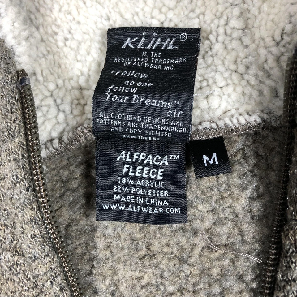 Chaqueta polar KUHL Alfpaca para mujer mediana marrón cremallera completa con capucha forrada Sherpa Foto 3 de 4