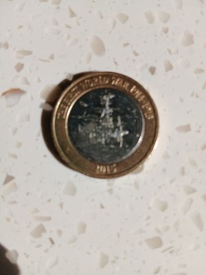 2015 Der Erste Weltkrieg 2 Pfund Münze Flagge Fehler