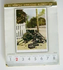 WW2 German Military Calendar for 1944, Page Per Week, Great Colour Illustrations