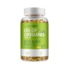 2 in 1 Oil of Oregano  Black Seed Softgels Count with Carvacrol,Immune Support