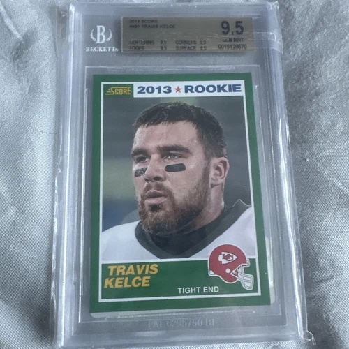 BGS 9.5 TRAVIS KELCE 2013 PANINI SCORE ROOKIE RC SP #431 CHIEFS SUPERSTAR TE HOT