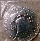 1959 PROOF Silver Franklin Half Dollar 50 Cents Proof Set  Cello