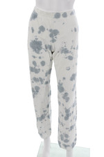 Monrow Unisex White Grunge Sweatpants Size L