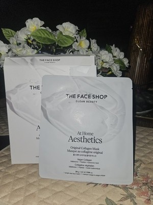 THE FACE SHOP Home Aesthetics Original Vegan Collagen Mask 4 PACK  EXP 2/15/28