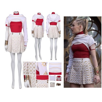 Zombies 4: Dawn of the Vampires Nova Cosplay Costume Halloween Party Dress Tops