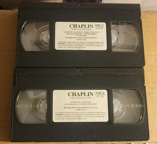 Vintage "Charlie Chaplin: The Collection" Volume 1 - 10 Tape VHS Box Set 1993 - Picture 4 of 4
