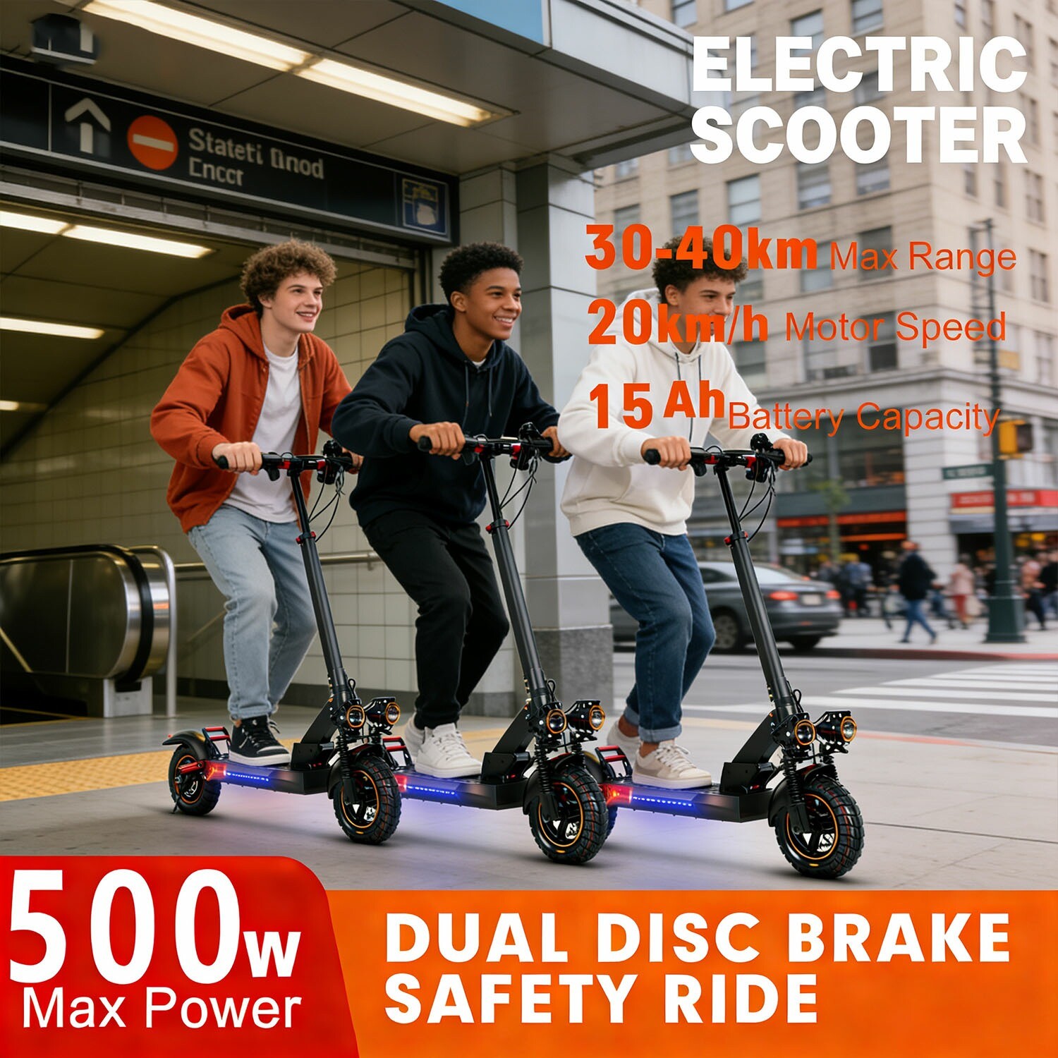 45 - mi Scooter Whimsical Trip: Dual - Shock for Fanciful Urban Explorations