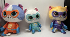 3 Disney Super Kitties 6" Cat Plush Soft Toy Stuffed Animal